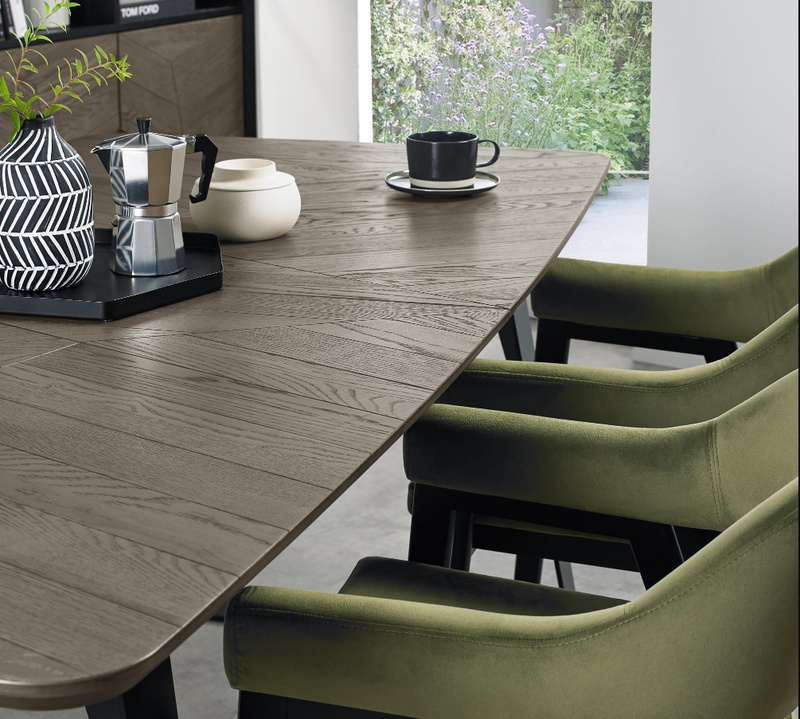 Emerson Dining Collection - Weathered Oak and Peppercorn