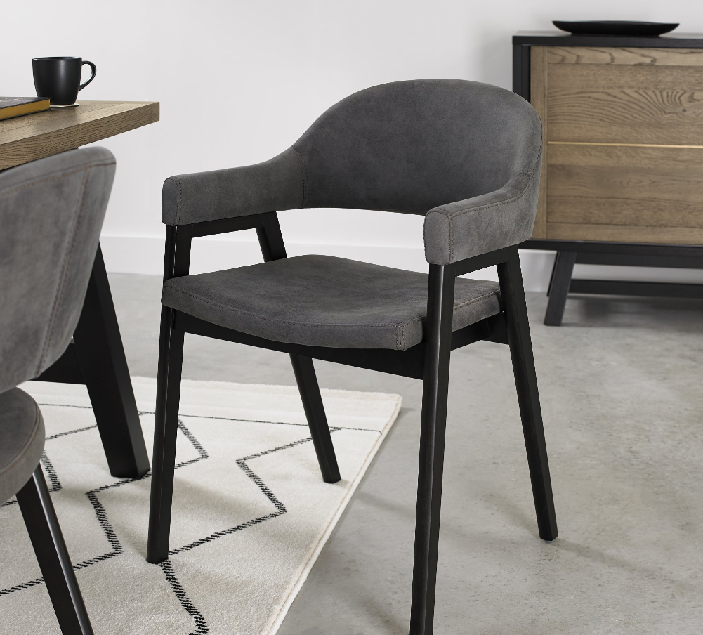 Emerson Dining Collection - Weathered Oak and Peppercorn