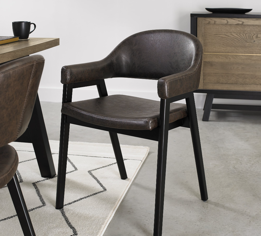 Emerson Dining Collection - Weathered Oak and Peppercorn
