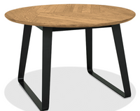 Emerson Dining Collection - Rustic Oak and Peppercorn