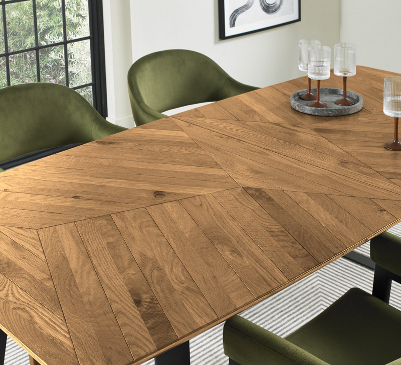 Emerson Dining Collection - Rustic Oak and Peppercorn