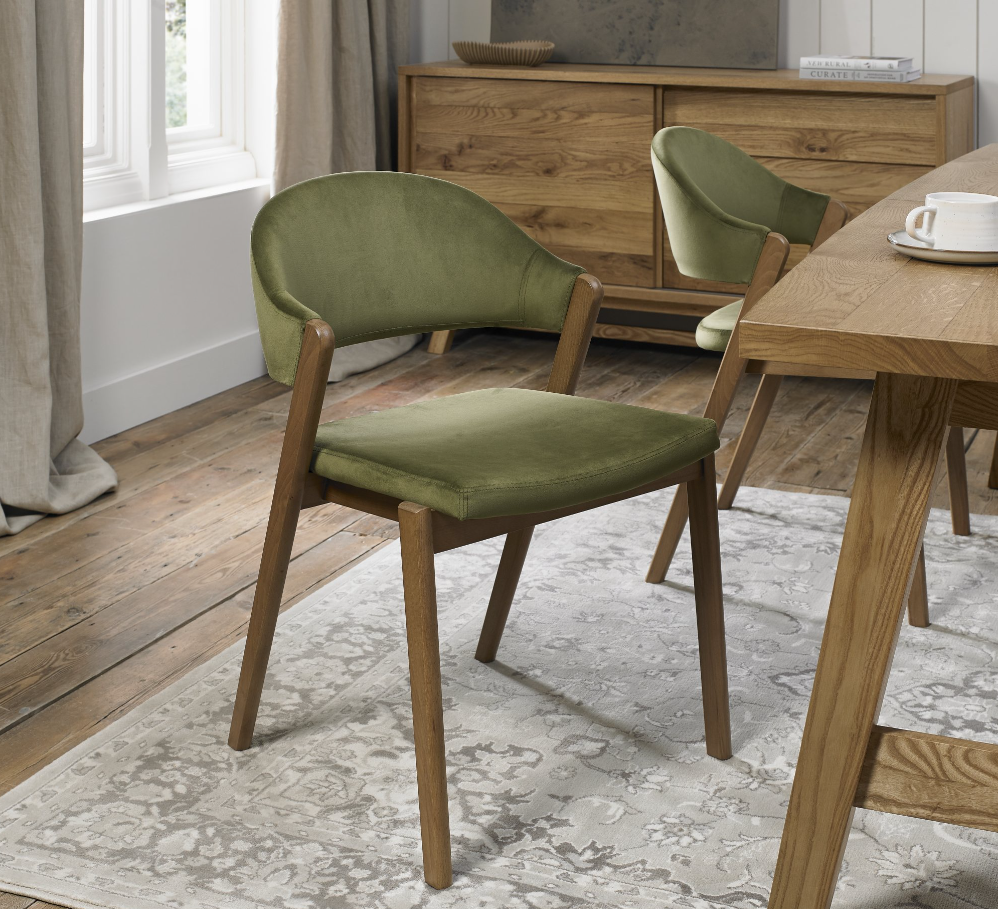 Emerson Dining Collection - Rustic Oak and Peppercorn