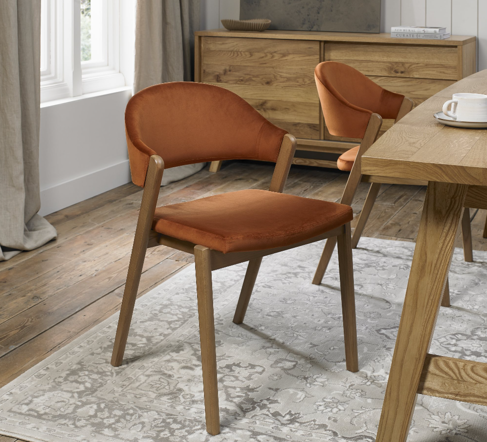 Emerson Dining Collection - Rustic Oak and Peppercorn