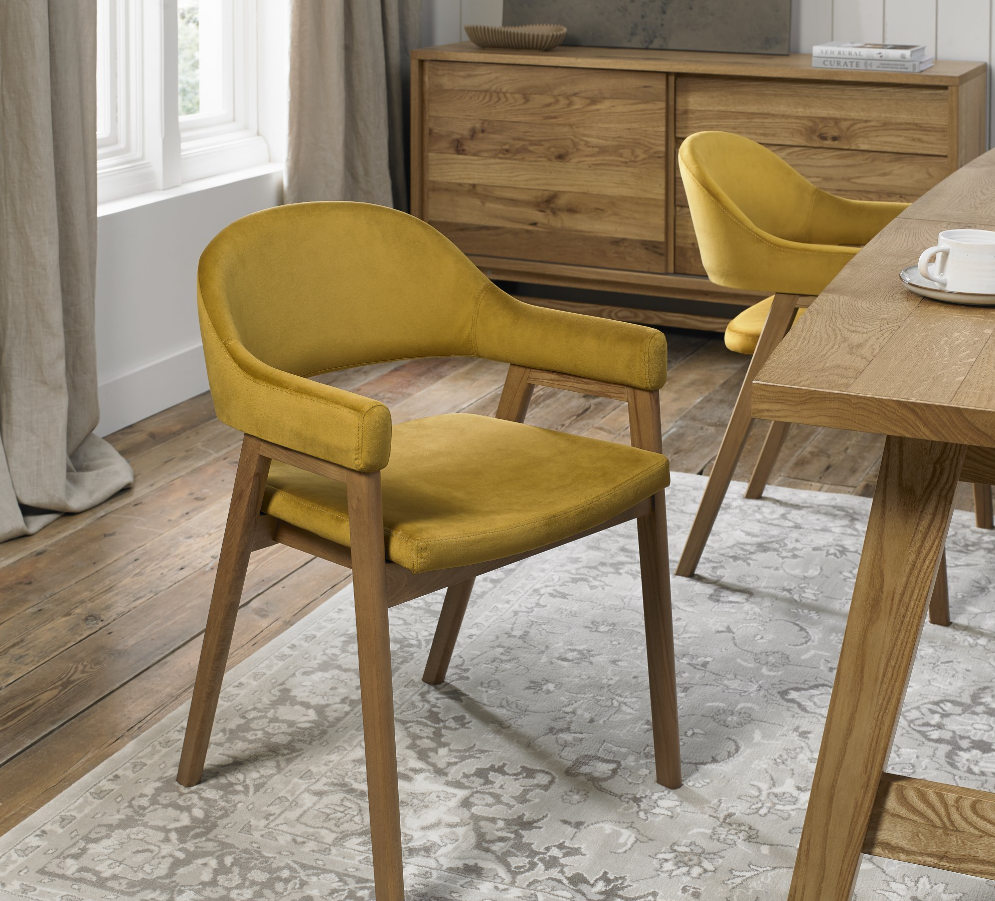 Emerson Dining Collection - Rustic Oak and Peppercorn