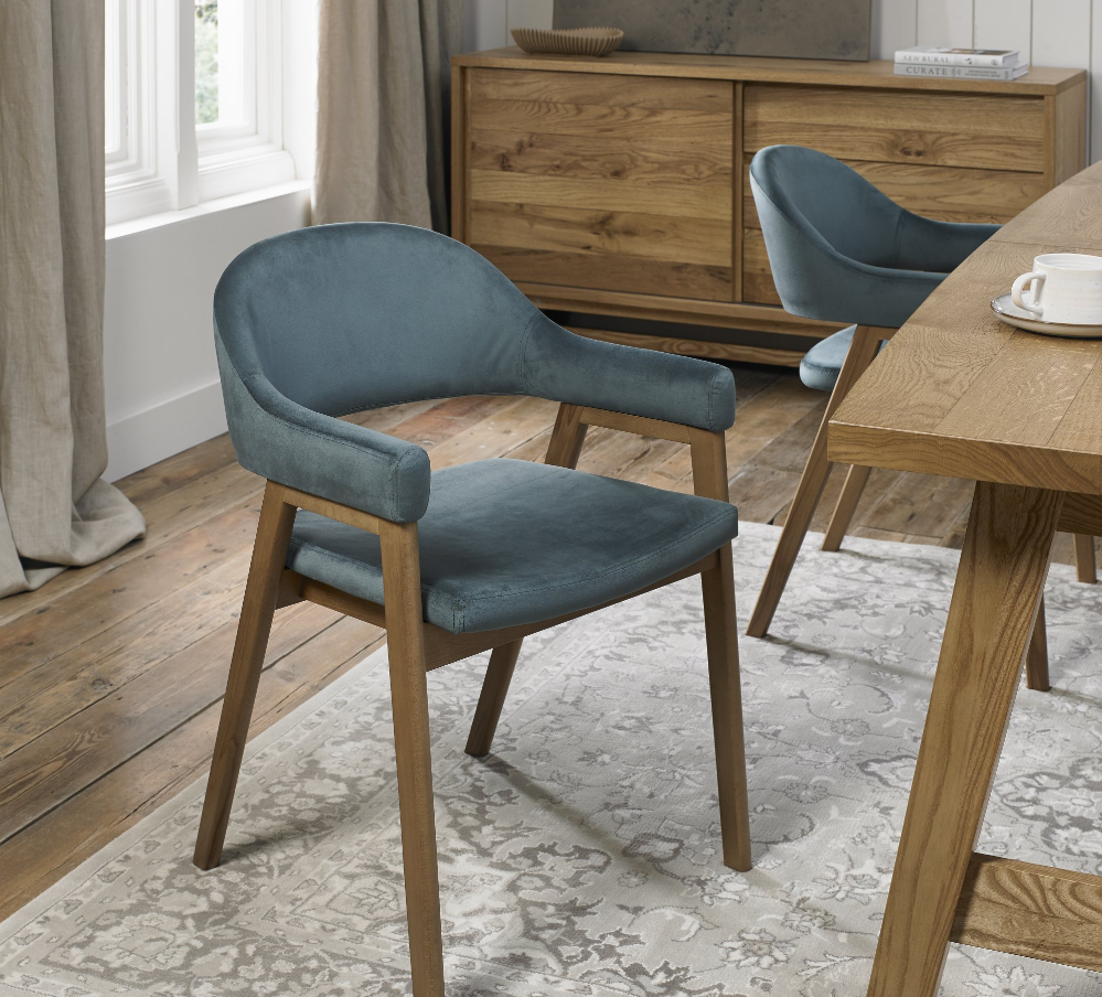 Emerson Dining Collection - Rustic Oak and Peppercorn