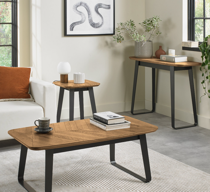 Emerson Living Collection - Rustic Oak and Peppercorn
