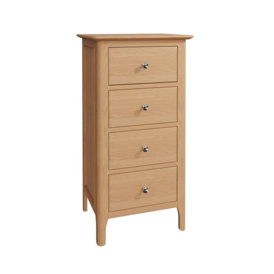 NT Bedroom Collection - 4 Drawer Narrow Chest