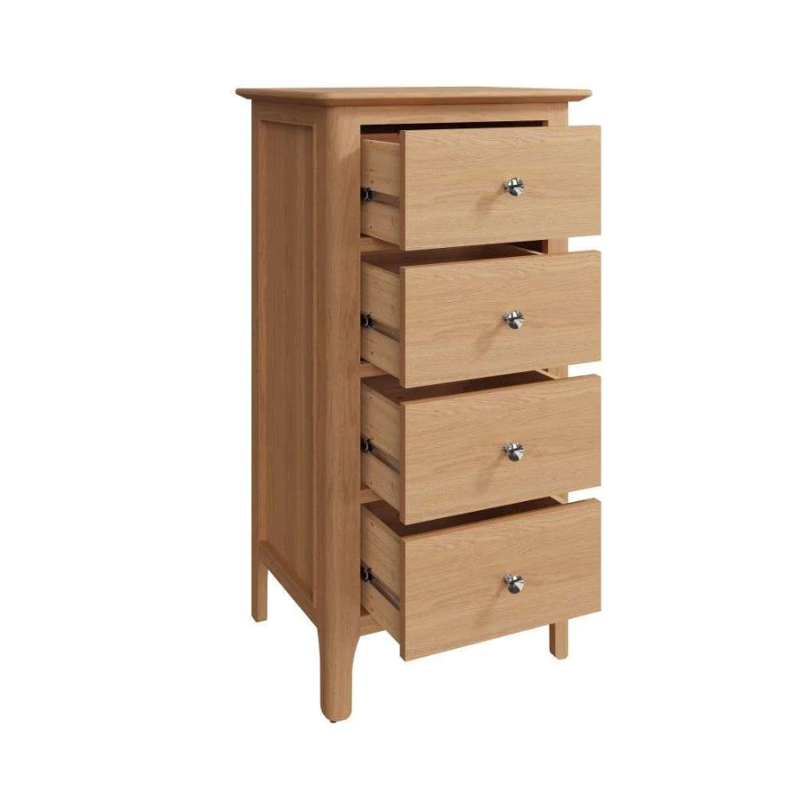 NT Bedroom Collection - 4 Drawer Narrow Chest