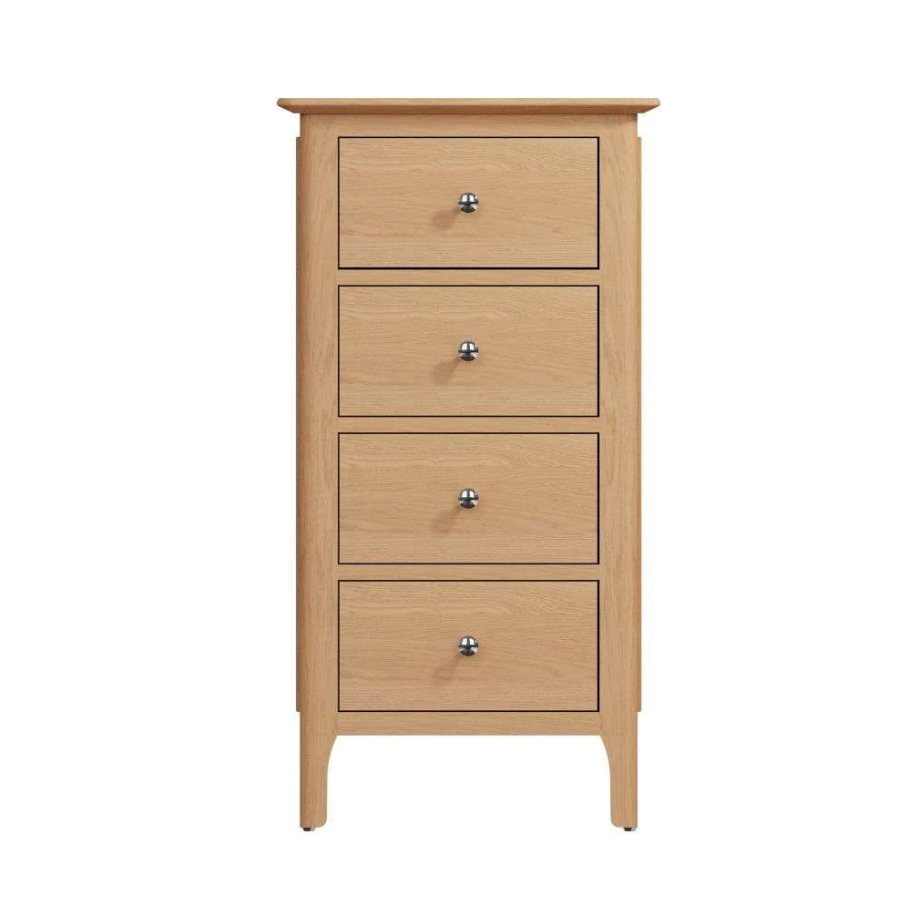 NT Bedroom Collection - 4 Drawer Narrow Chest