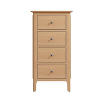 NT Bedroom Collection - 4 Drawer Narrow Chest
