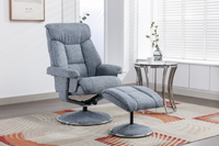 Biarritz Swivel Recliner & Footstool - Lisbon Marine