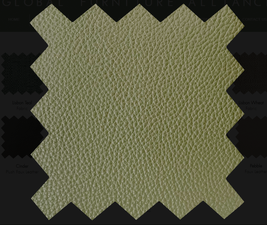 Biarritz Swivel Recliner & Footstool - Plush Leather Olive Green