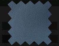 Biarritz Swivel Recliner & Footstool - Plush Leather Navy