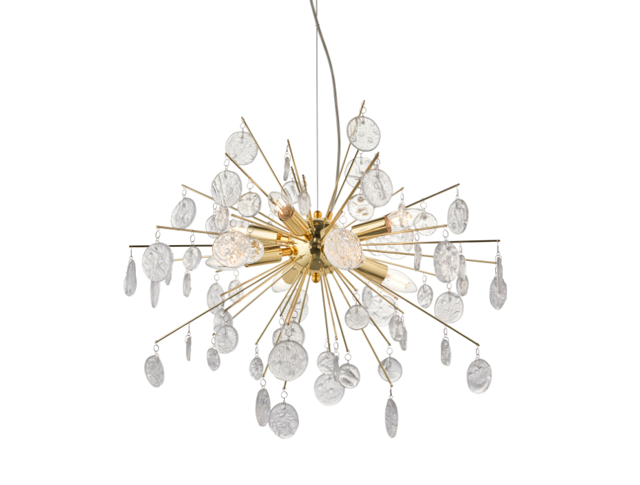 Calla 8 Light Pendant - Gold