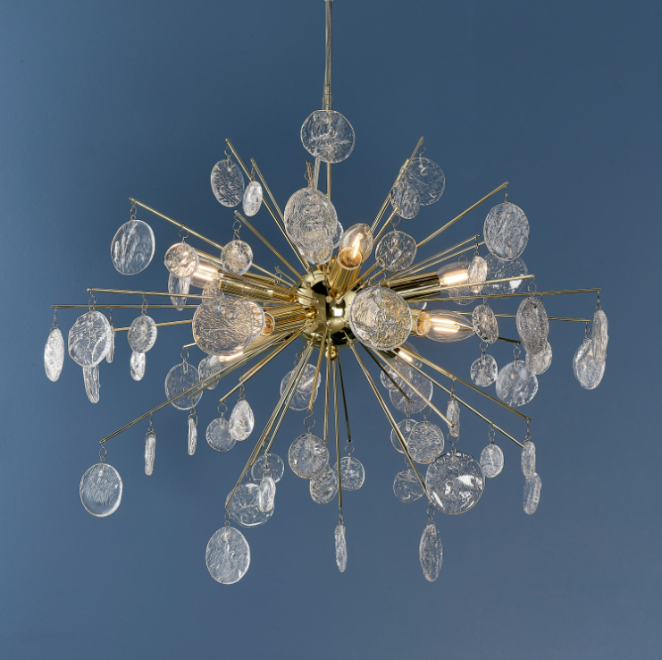 Calla 8 Light Pendant - Gold