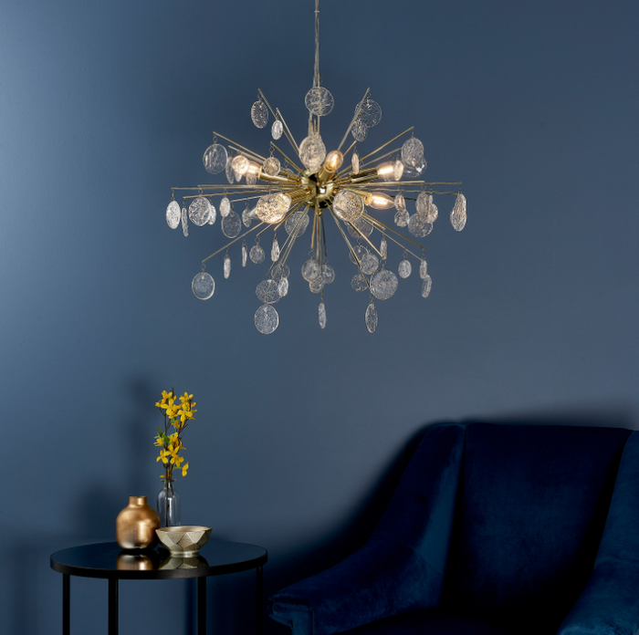 Calla 8 Light Pendant - Gold