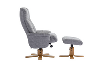 Dubai Swivel Recliner - Lisbon Rock Fabric