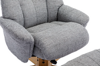Dubai Swivel Recliner - Lisbon Rock Fabric
