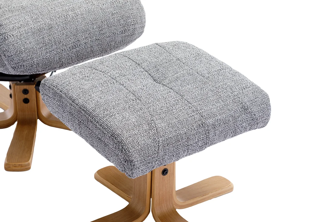Dubai Swivel Recliner - Lisbon Rock Fabric