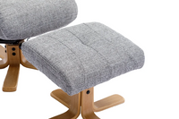 Dubai Swivel Recliner - Lisbon Rock Fabric