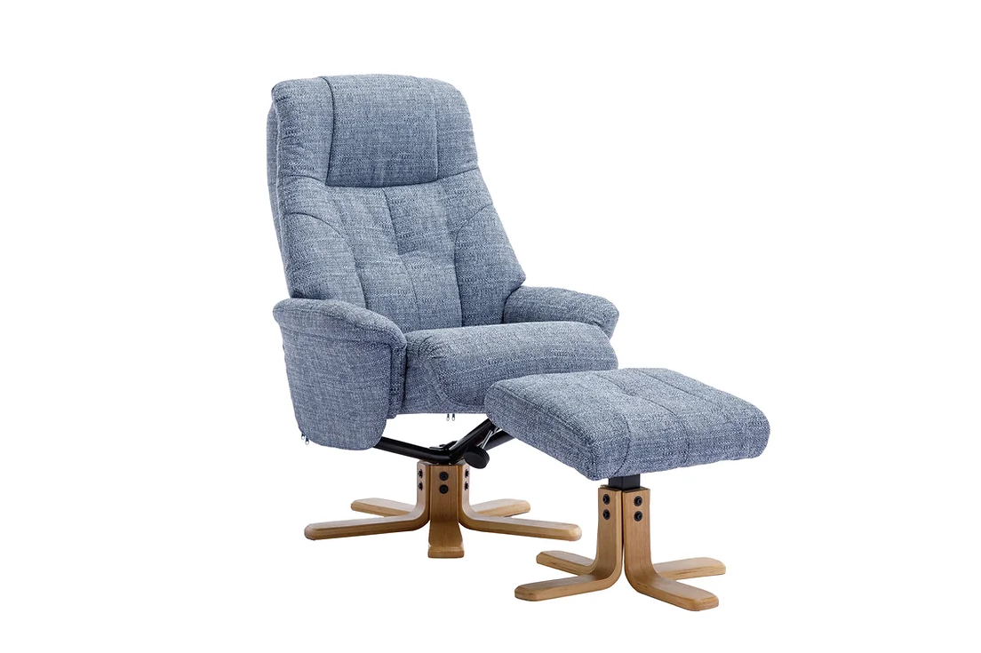 Dubai Swivel Recliner - Lisbon Marine Fabric