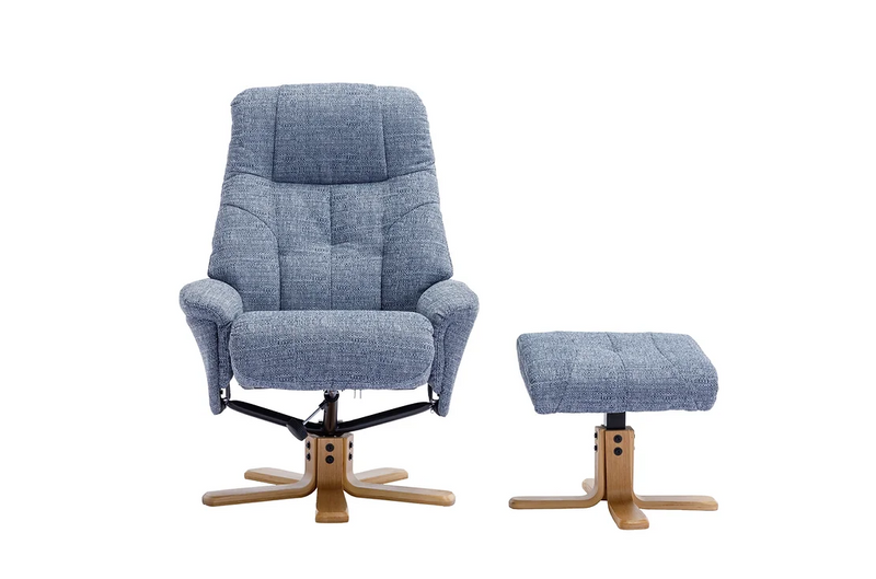 Dubai Swivel Recliner - Lisbon Marine Fabric