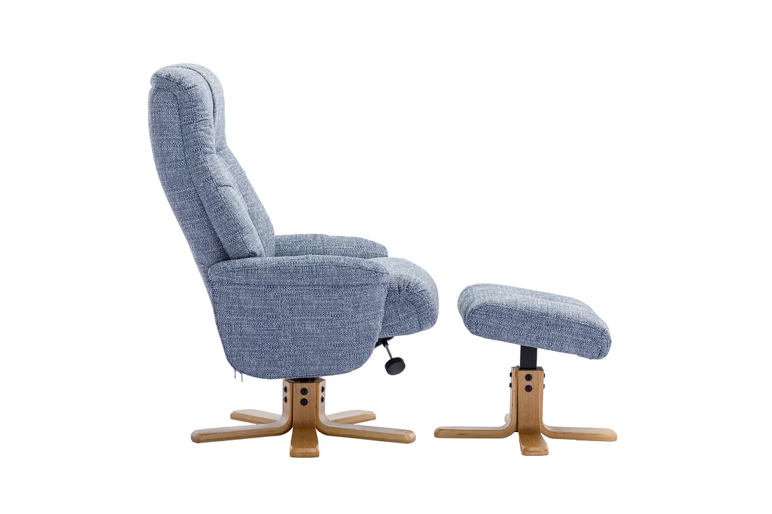 Dubai Swivel Recliner - Lisbon Marine Fabric