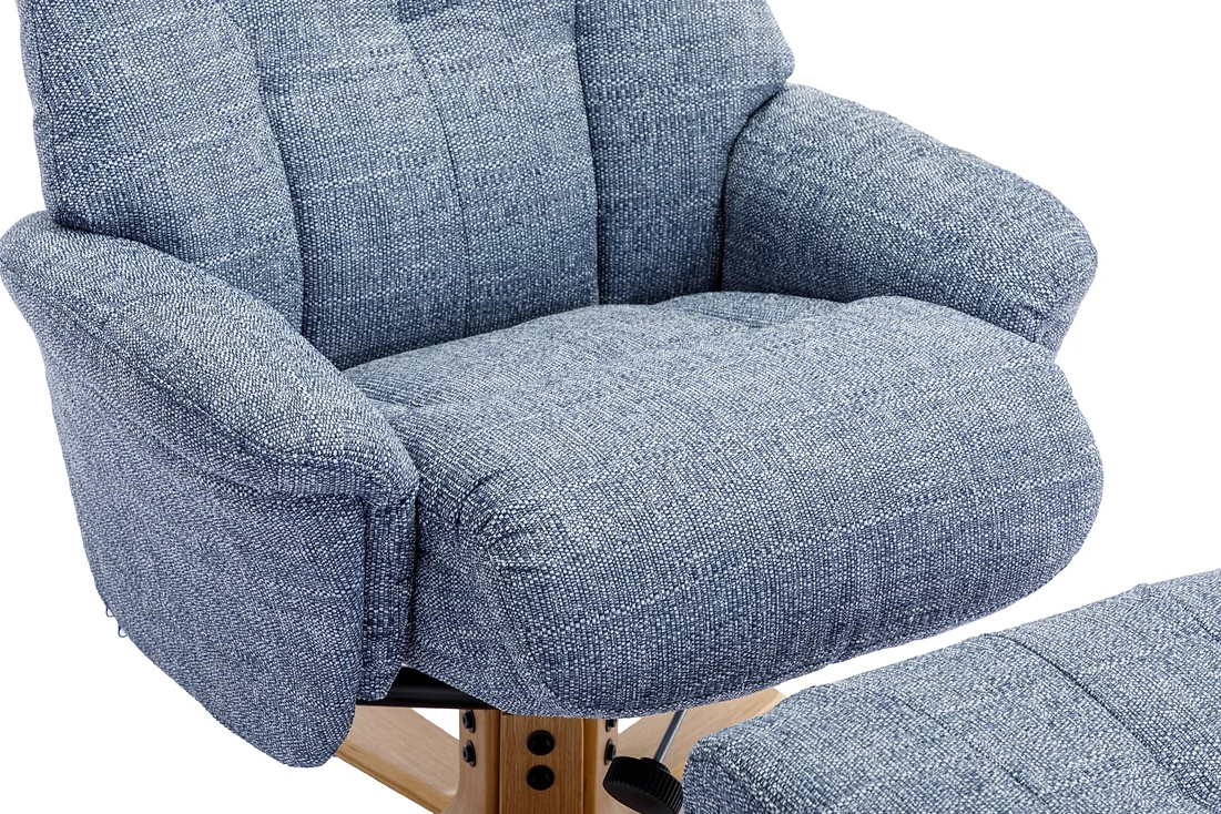 Dubai Swivel Recliner - Lisbon Marine Fabric
