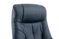 Dubai Swivel Recliner - Navy Plush Leather
