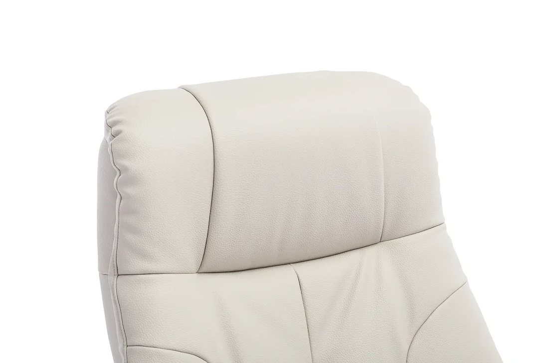 Dubai Swivel Recliner - Mushroom Plush Leather