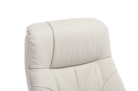 Dubai Swivel Recliner - Mushroom Plush Leather
