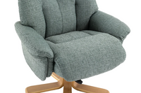 Dubai Swivel Recliner - Teal Fabric