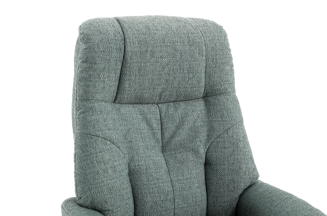 Dubai Swivel Recliner - Teal Fabric