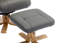 Hawaii Swivel Recliner - Cinder Leather