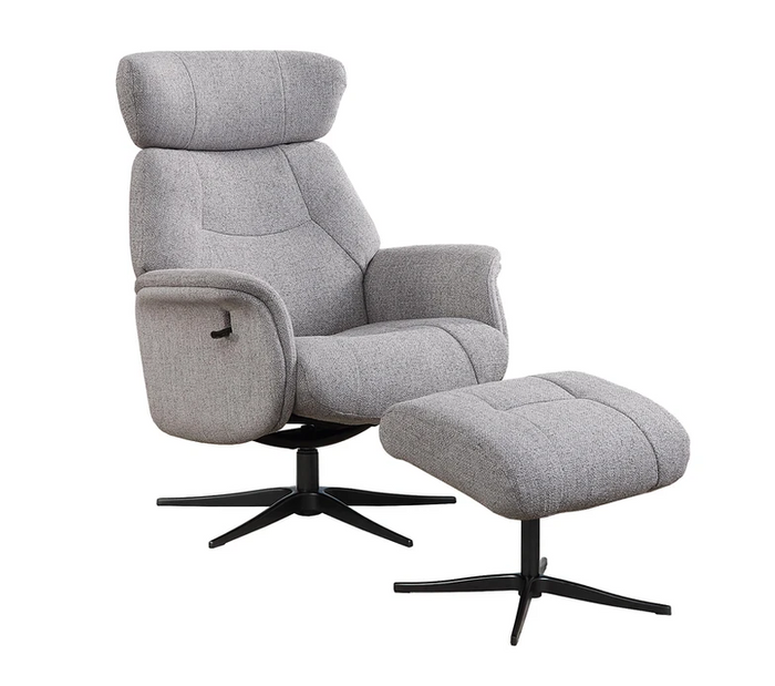 Murcia Swivel Recliner - Casper Fabric