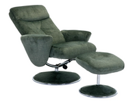 Paddington Swivel Recliner - Moss Green Fabric