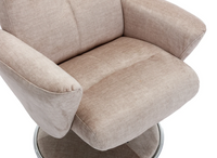 Paddington Swivel Recliner - Champagne Fabric