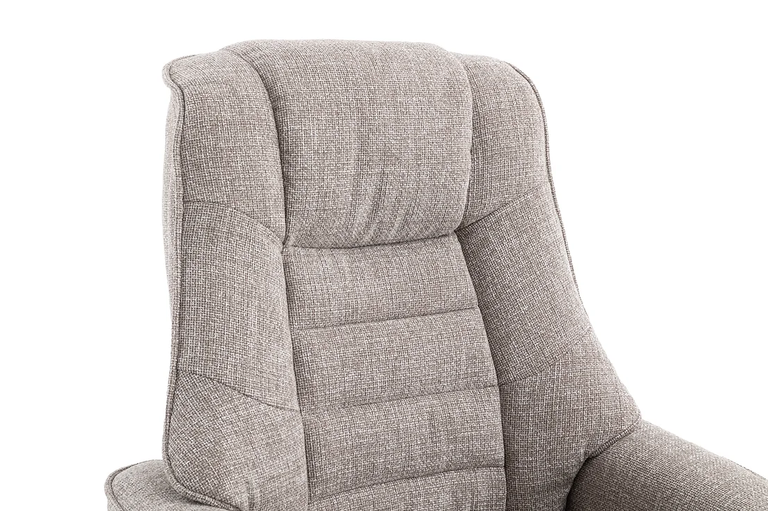 Sardinia Swivel Recliner - Chacha Oat Fabric