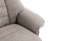 Sardinia Swivel Recliner - Chacha Oat Fabric