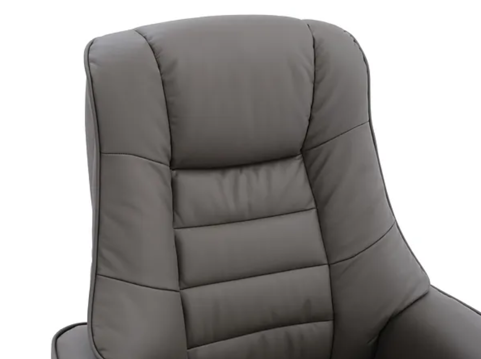 Sardinia Swivel Recliner - Cinder Leather