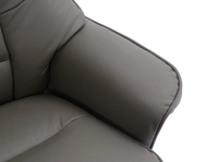 Sardinia Swivel Recliner - Cinder Leather