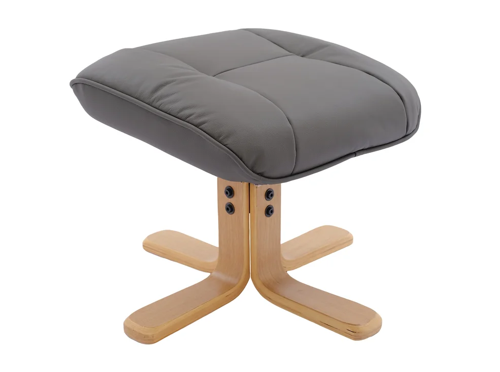 Sardinia Swivel Recliner - Cinder Leather