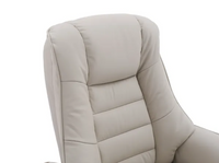 Sardinia Swivel Recliner - Mushroom Leather