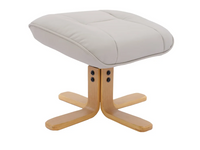 Sardinia Swivel Recliner - Mushroom Leather