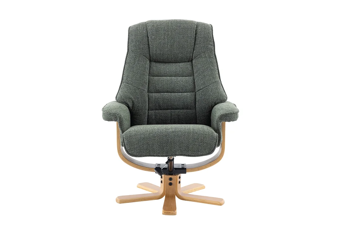 Sardinia Swivel Recliner - Chacha Fern Fabric