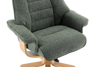 Sardinia Swivel Recliner - Chacha Fern Fabric
