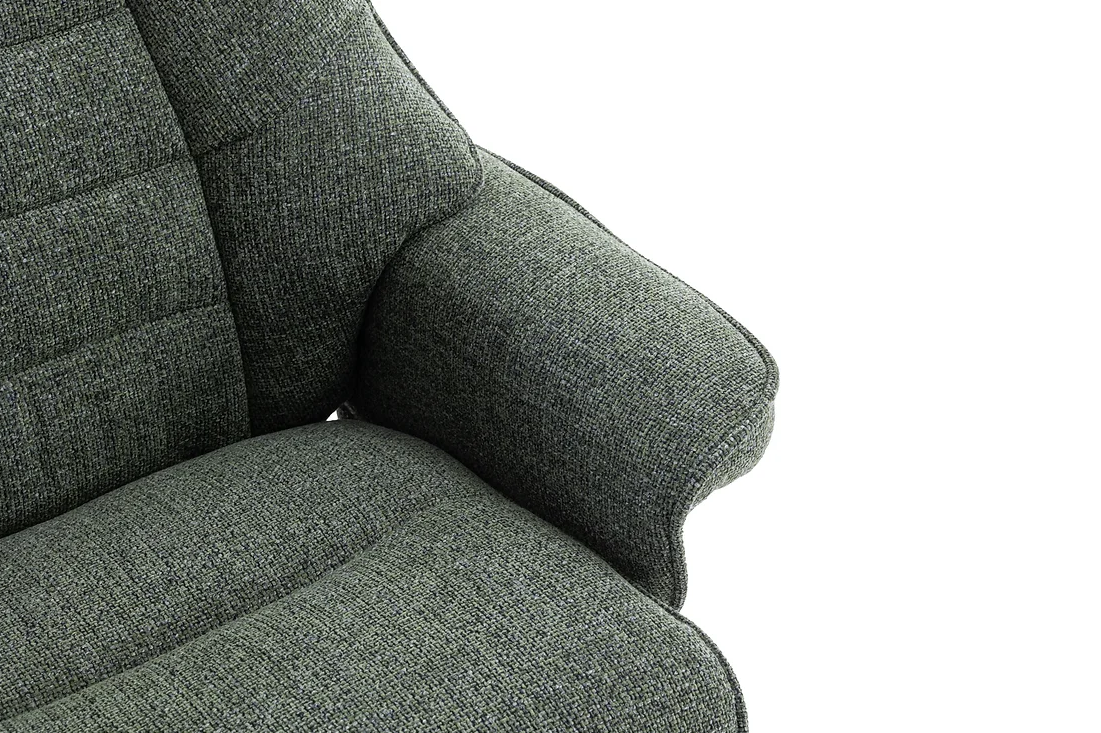 Sardinia Swivel Recliner - Chacha Fern Fabric