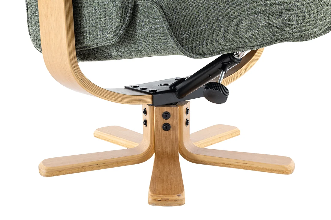 Sardinia Swivel Recliner - Chacha Fern Fabric