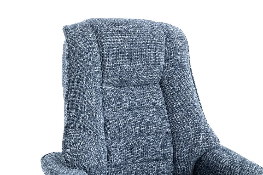 Sardinia Swivel Recliner - Chacha Ocean Fabric