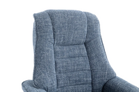 Sardinia Swivel Recliner - Chacha Ocean Fabric